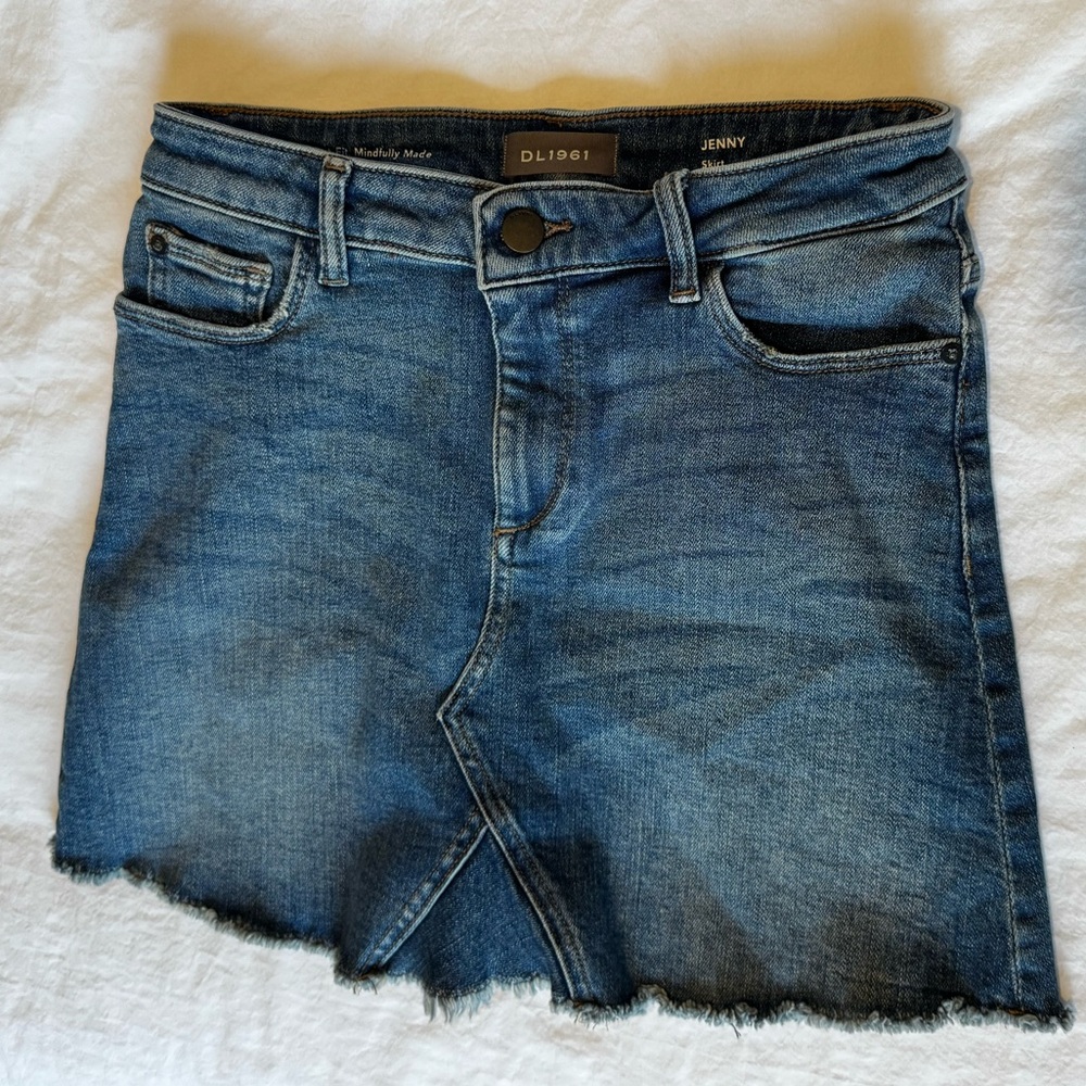 Kids Jenny Mini Skirt Blue Denim Jean Girls Sz 14